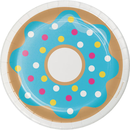 Donut Small Party Plates 7", Assorted