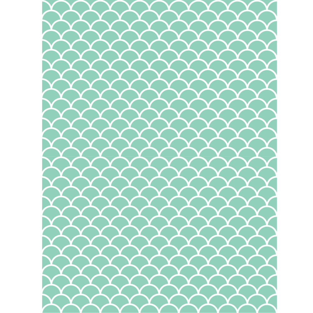 Mermaid Scale Teal Party Backdrop