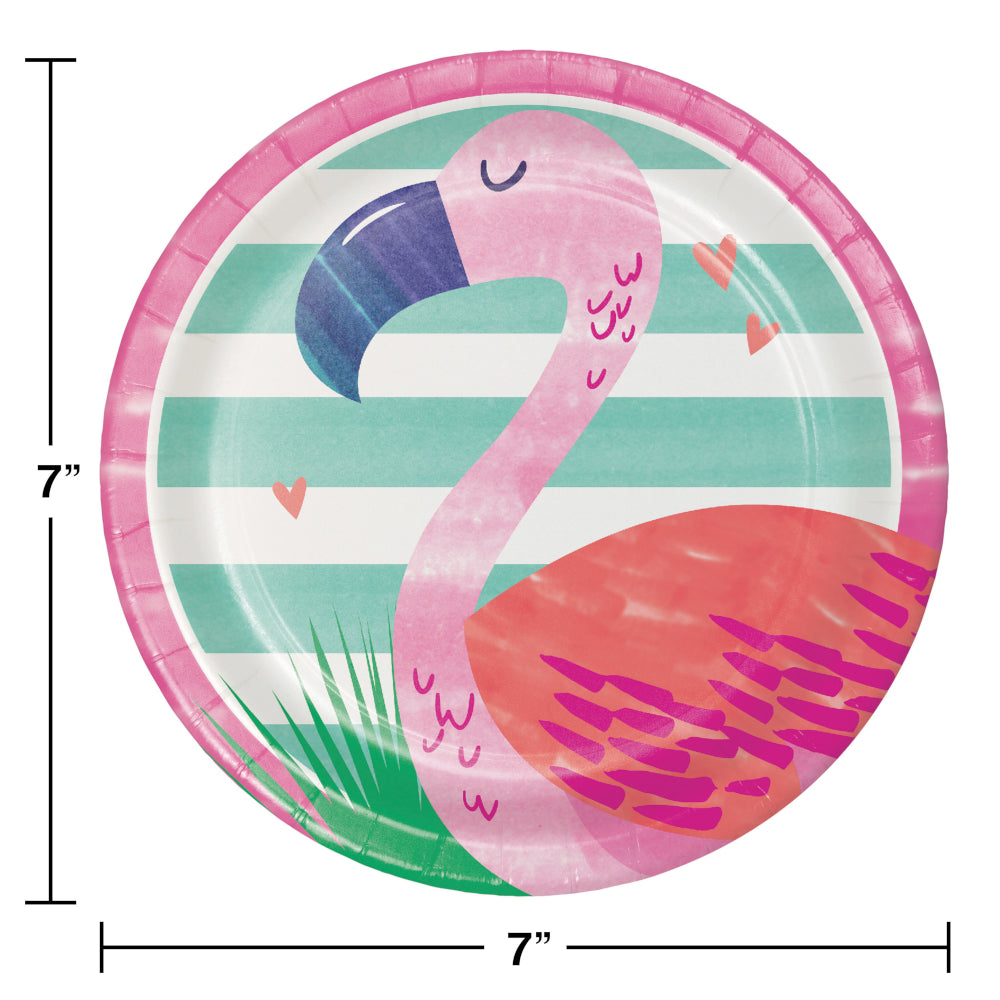 Flamingo Small Party Plates 7"