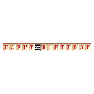 Pirate Happy Birthday Jointed Banner - 10ft