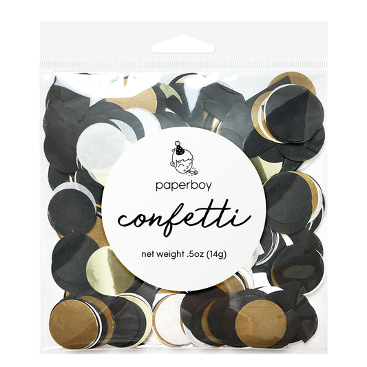 Confetti - Black, White & Gold