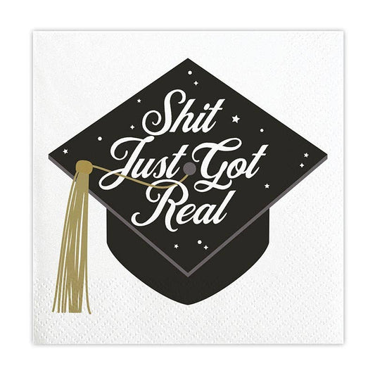 Funny Graduation Party Beverage Napkins - 20pk