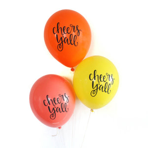 Cheers Ya'll Latex Balloons (3-pack)