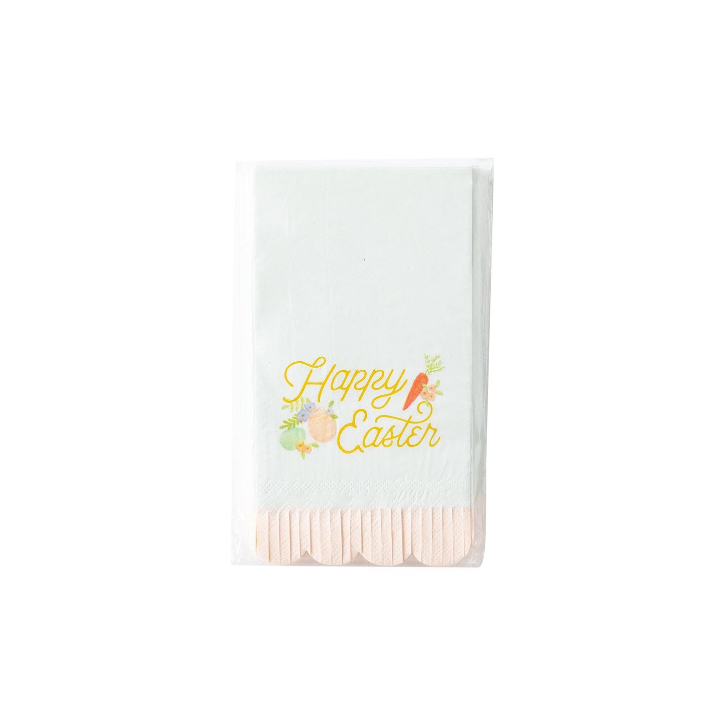 Easter Fringe Scallop Guest Towel Napkins - 24pk