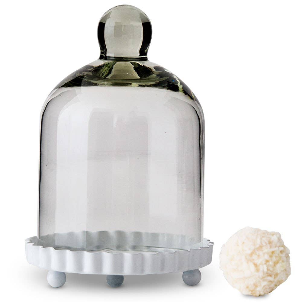 Small Glass Bell Jar Wedding / Party Favor - 4pk