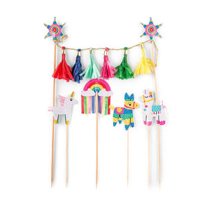 Fiesta Party 5-piece Cake Toppers