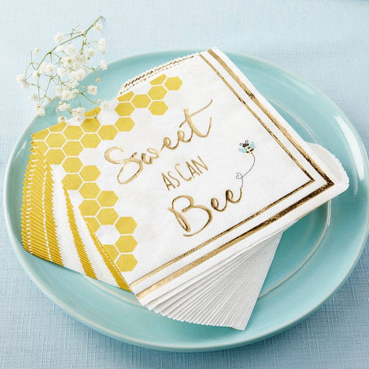 Sweet as Can Bee Paper Lunch Napkins - 30pk