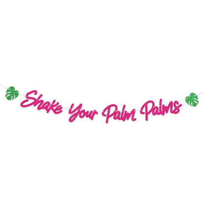 Shake Your Palm Palms Paper Tropical Party Banner