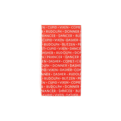 Reindeer Names Christmas Guest Towel Napkins - 24pk