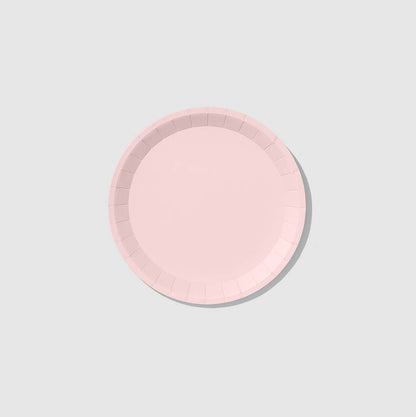 Pale Pink Classic Small Paper Plates - 10pk