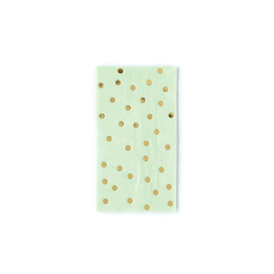 Mint Polka Dot Guest Towel Party Napkins - 18pk