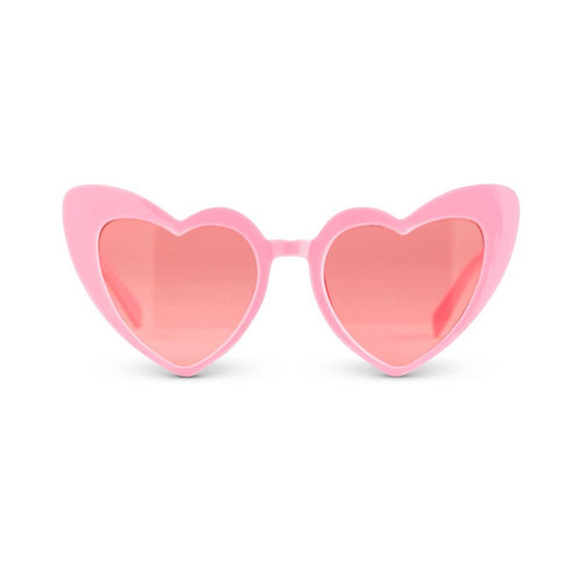 Women’s Pink Heart Shaped Novelty Sunglasses