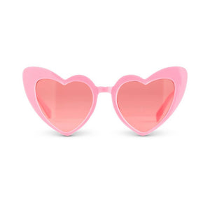 Women’s Pink Heart Shaped Novelty Sunglasses