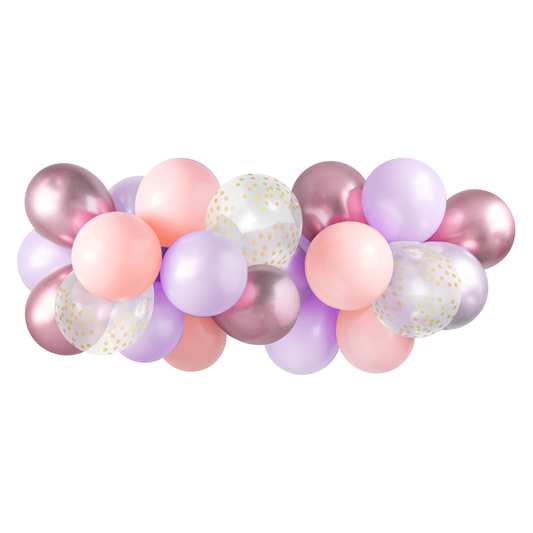 Balloon Garland - Lilac Rose