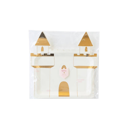 Princess Castle Shaped Paper Plates - 8pk