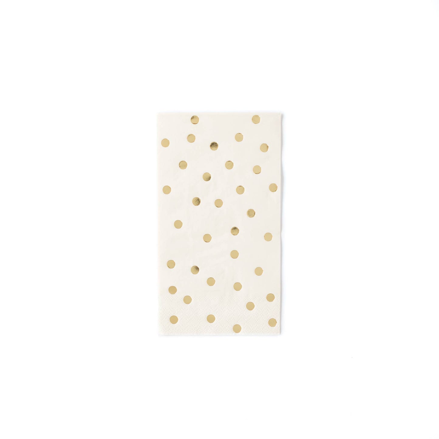 Cream Gold Polka Dots Guest Towel Napkins - 18pk