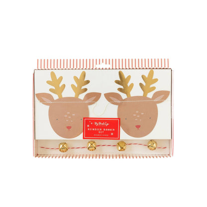 Reindeer Jingle Bells Christmas Banner Set