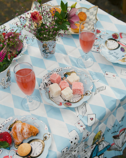 Alice in Wonderland Glossy Paper Tablecloth