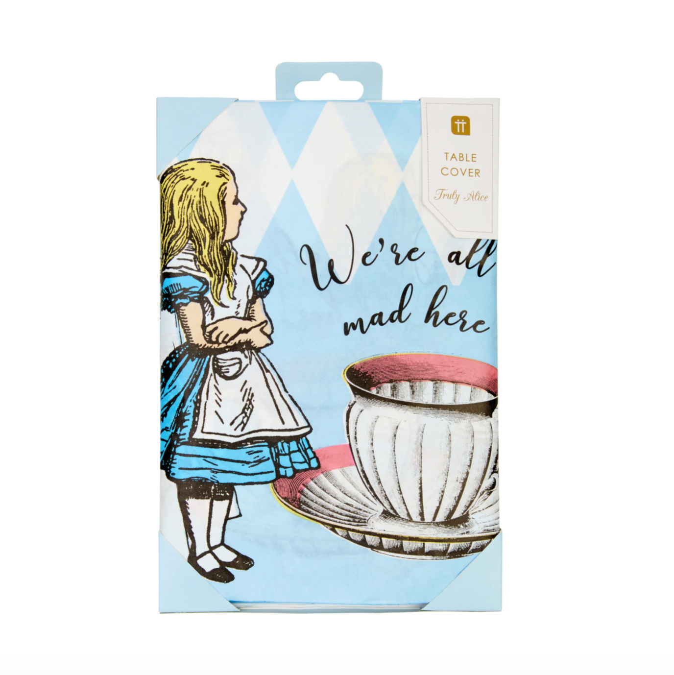 Alice in Wonderland Glossy Paper Tablecloth