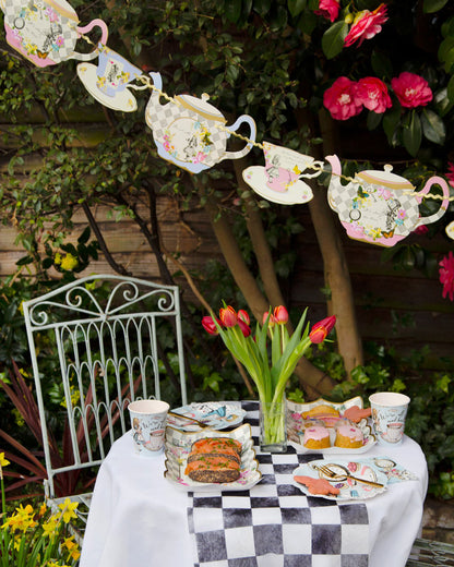 Alice in Wonderland Teapot Paper Party Garland