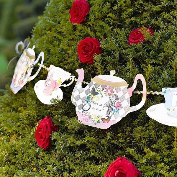 Alice in Wonderland Teapot Bunting (13 ft)