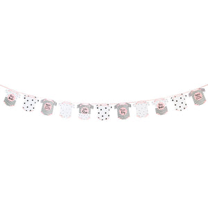 Born To Be Loved Pink Baby Shower Garland