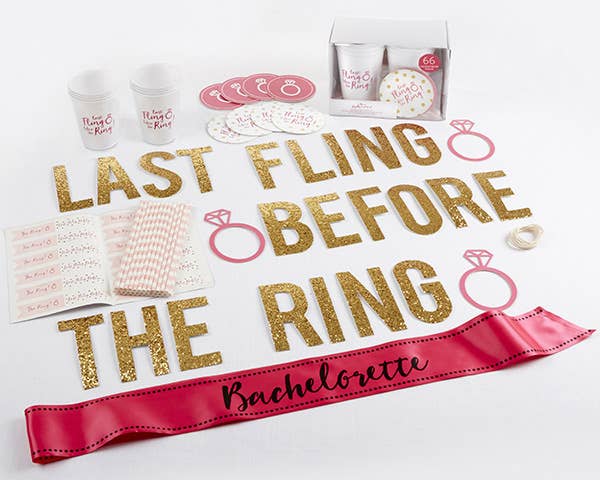 Last Fling Before the Ring 66-Piece Bachelorette Party Kit