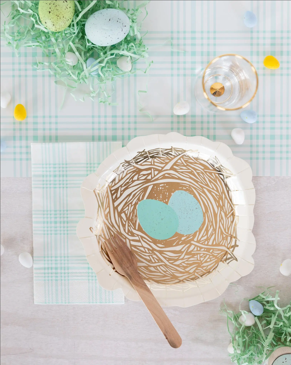 Nest Shaped Paper Plates