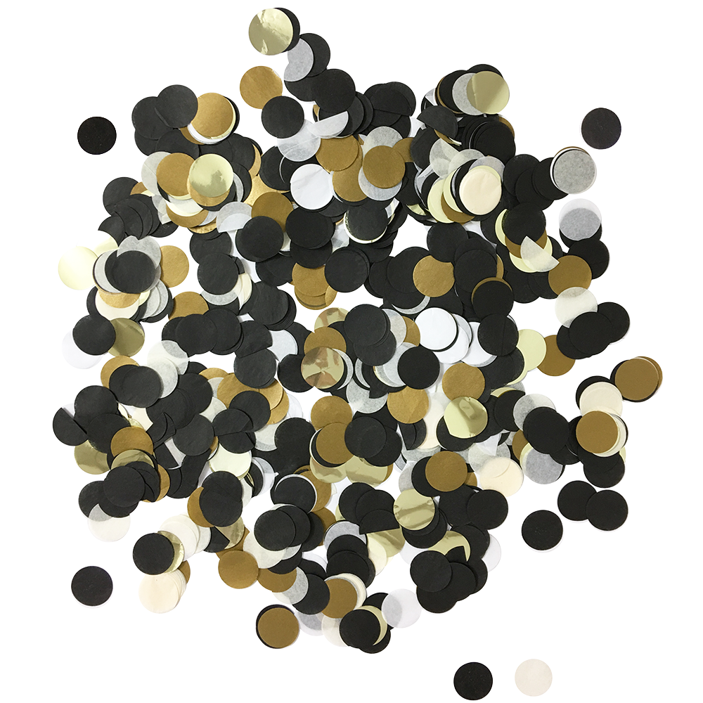 Confetti - Black, White & Gold