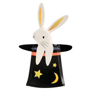 Magician Rabbit In Hat Shaped Plates
