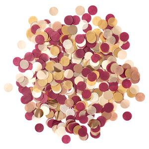Confetti - Burgundy & Rose Gold