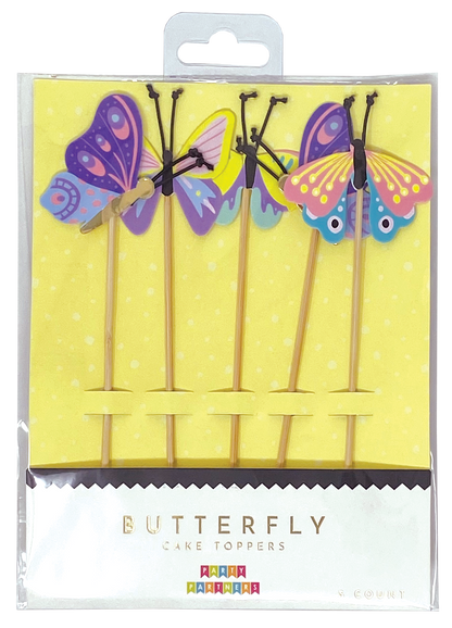 Butterfly Floral Cake Toppers