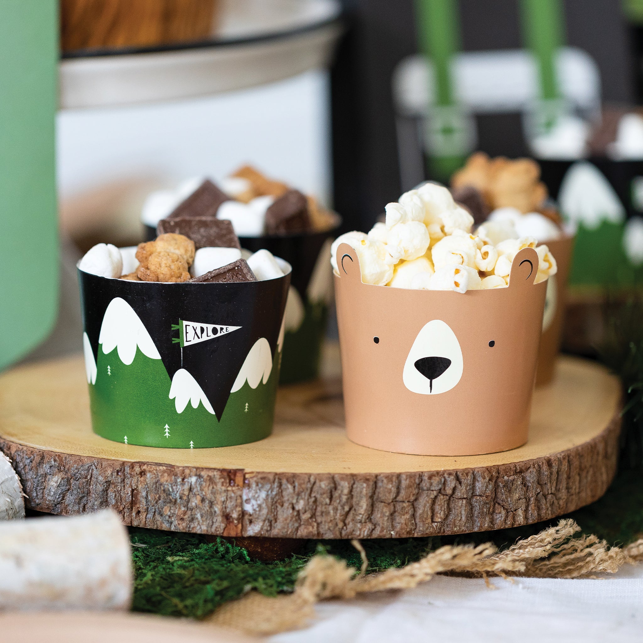 Adventure Party Food Treat Cups / Baking Cups