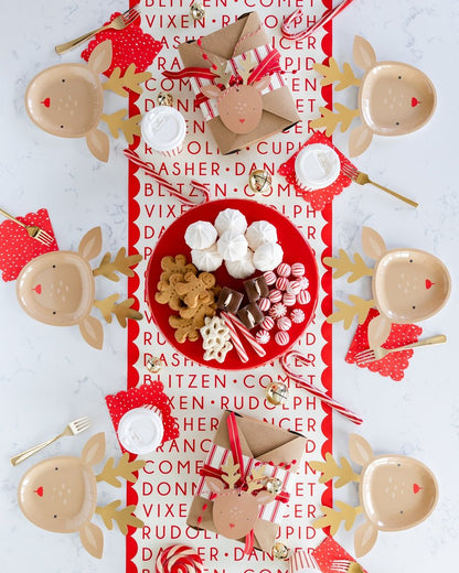 Believe Reindeer Christmas Table Runner