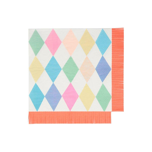 Circus Party Fringe Large Paper Napkins - 20pk