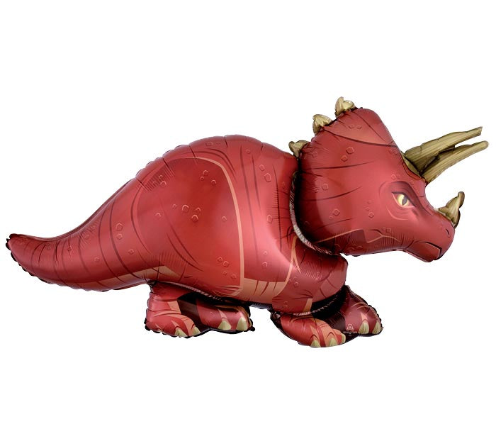 Dinosaur Triceratops Shape Packaged Foil Balloon - 42"