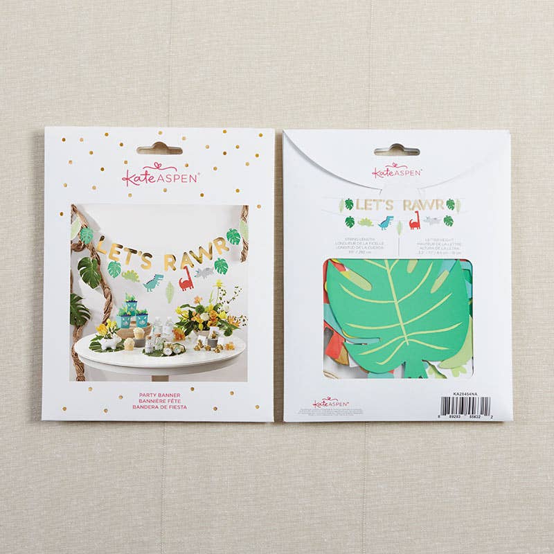 Let's Rawr Dinosaur Party Banner Set