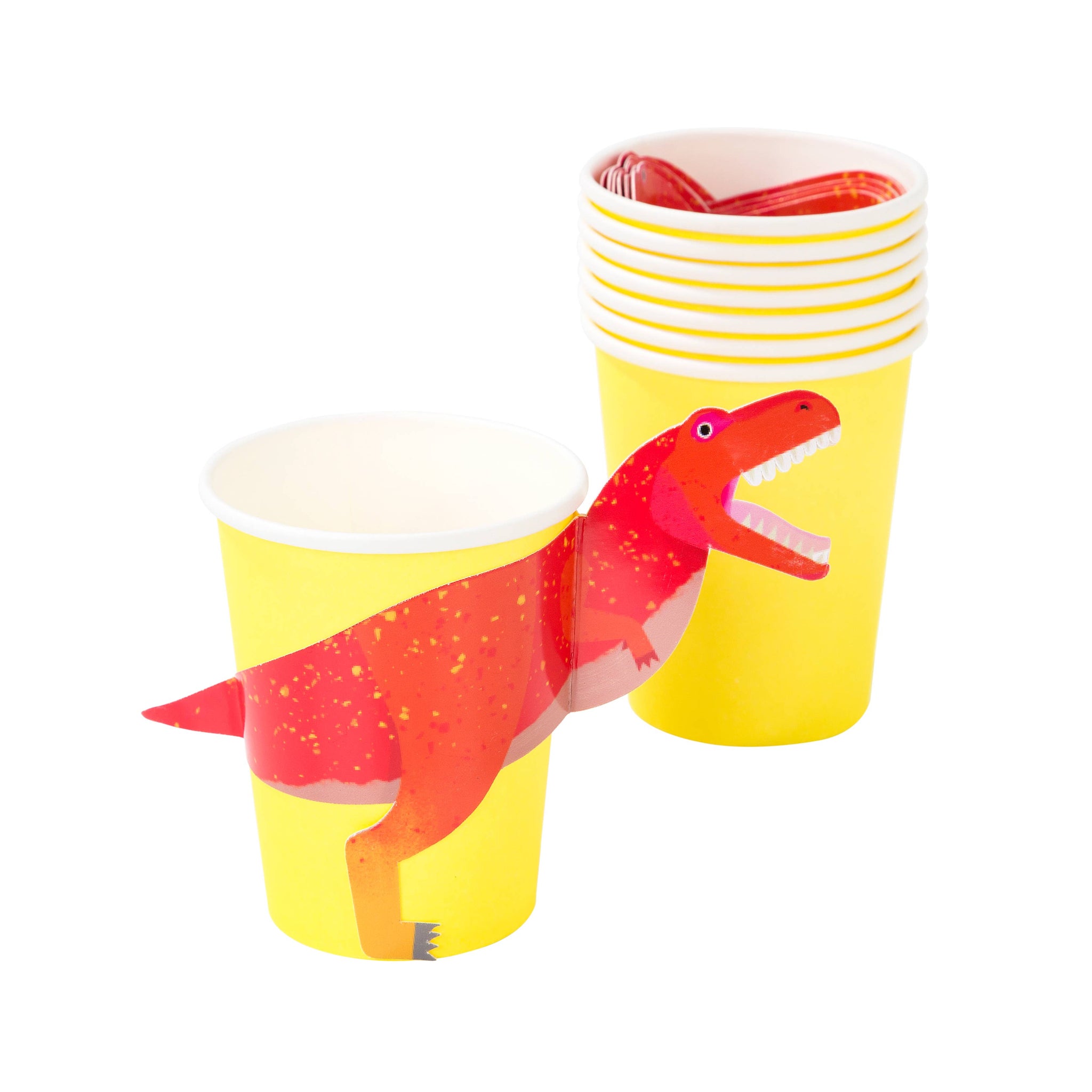T-Rex Dinosaur Party Cups - 8