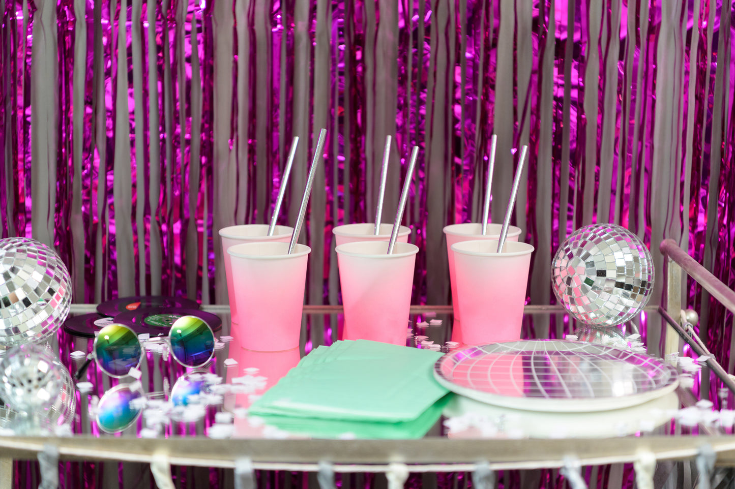 Pink Ombre 8oz Paper Party Cups - 8pk