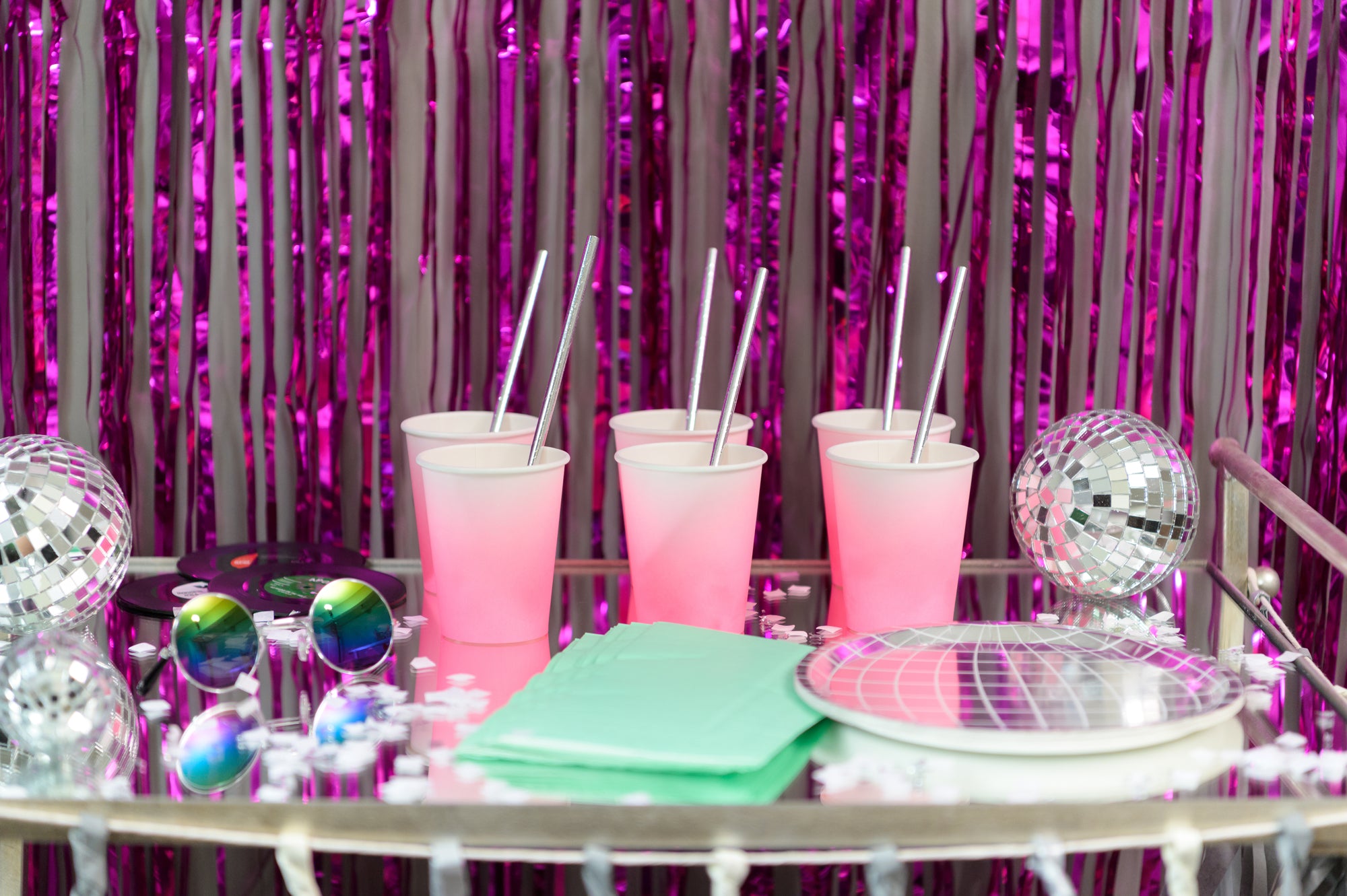 Pink Ombre 8oz Party Cups
