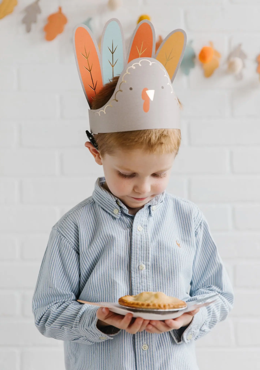Harvest / Thanksgiving Turkey Hats - 8 count