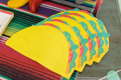 Taco Shaped Paper Napkins - 25pk