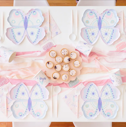 Flutter Butterfly Large Party Plates - 8 Pk.