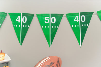 Football Field Flag Pennant Banner - 8 ft