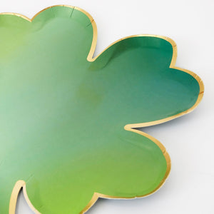 Lucky Clover Leaf St. Patrick's Day Plates