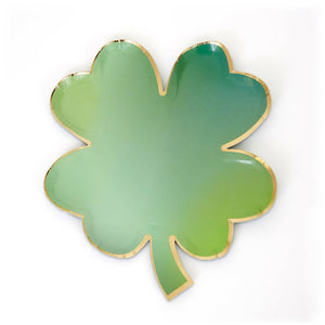 Lucky Clover Leaf St. Patrick's Day Plates