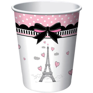 Party in Paris French Party Eiffel Tower Pink Party Cups - 9oz