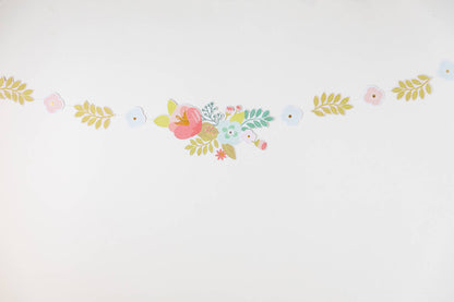 Garden Party Floral & Pennant 2-Banner Set