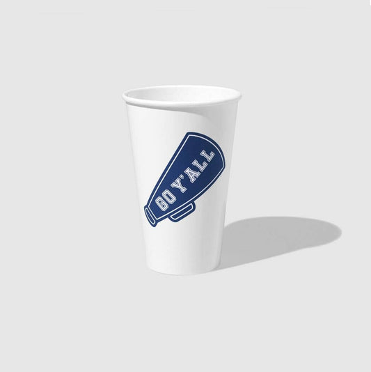 Go Y'all Tailgate 16oz Paper Party Cups -  10pk