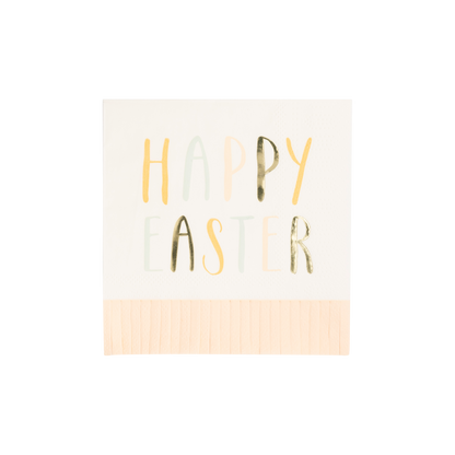 Happy Easter Fringe Beverage Napkins - 18pk